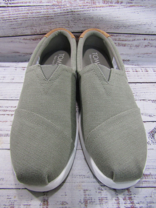 Toms Alp Fwd Men's Green Slip-On Shoes Size 9.5