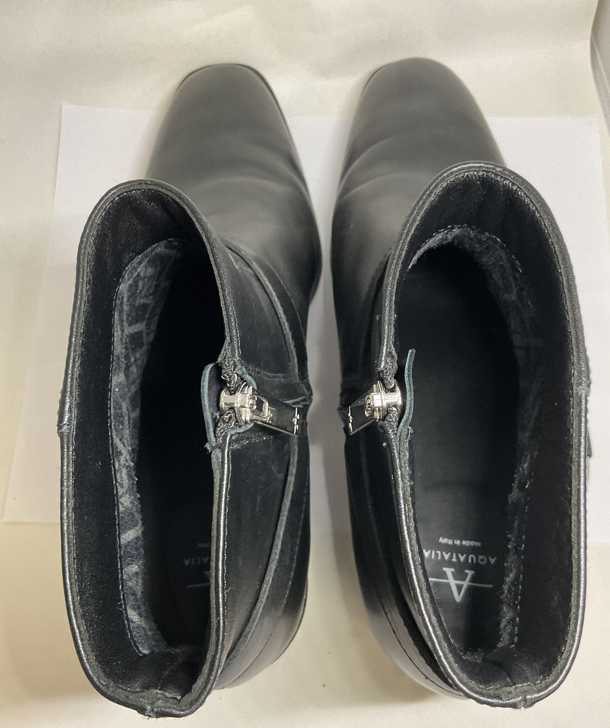 Women's Aquatalia Black Fiamma Ankle Boots Size 11 Retail $525