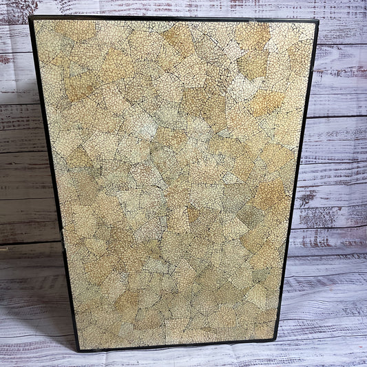 VINTAGE Coquille d'Oeuf Eggshell Lacquer Side Table- 17" x 13" x 13"