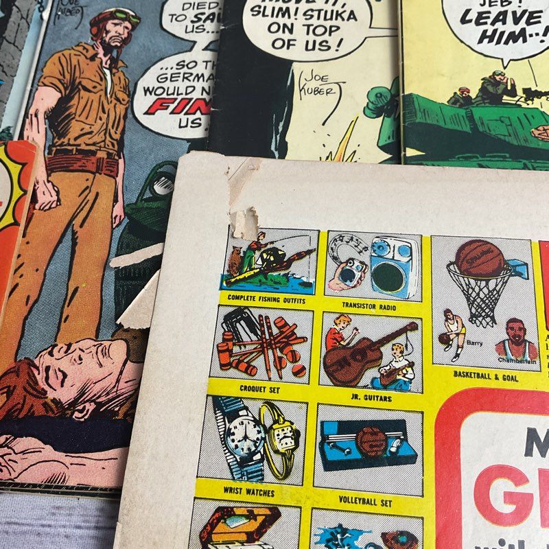 Vintage 8 Pc. G.I. Combat 1970s Dc Army Comic Lot