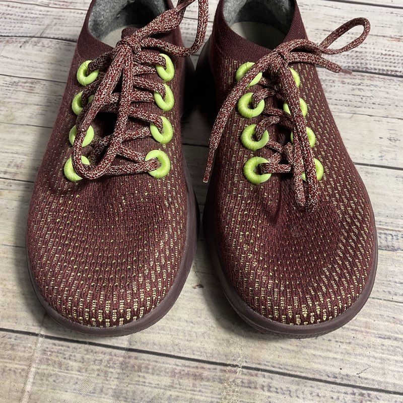 Allbirds Tree Dasher Burgundy Mesh Athletic Running Shoe Women's 7 US