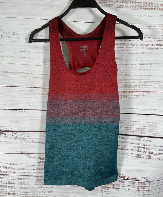 Athleta Women's Ombre Red & Blue Relay Tank Top Size M