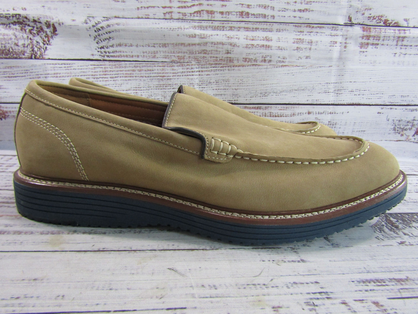 Johnston & Murphy Upton Venetian Men's Brown Suede Loafers Size 12