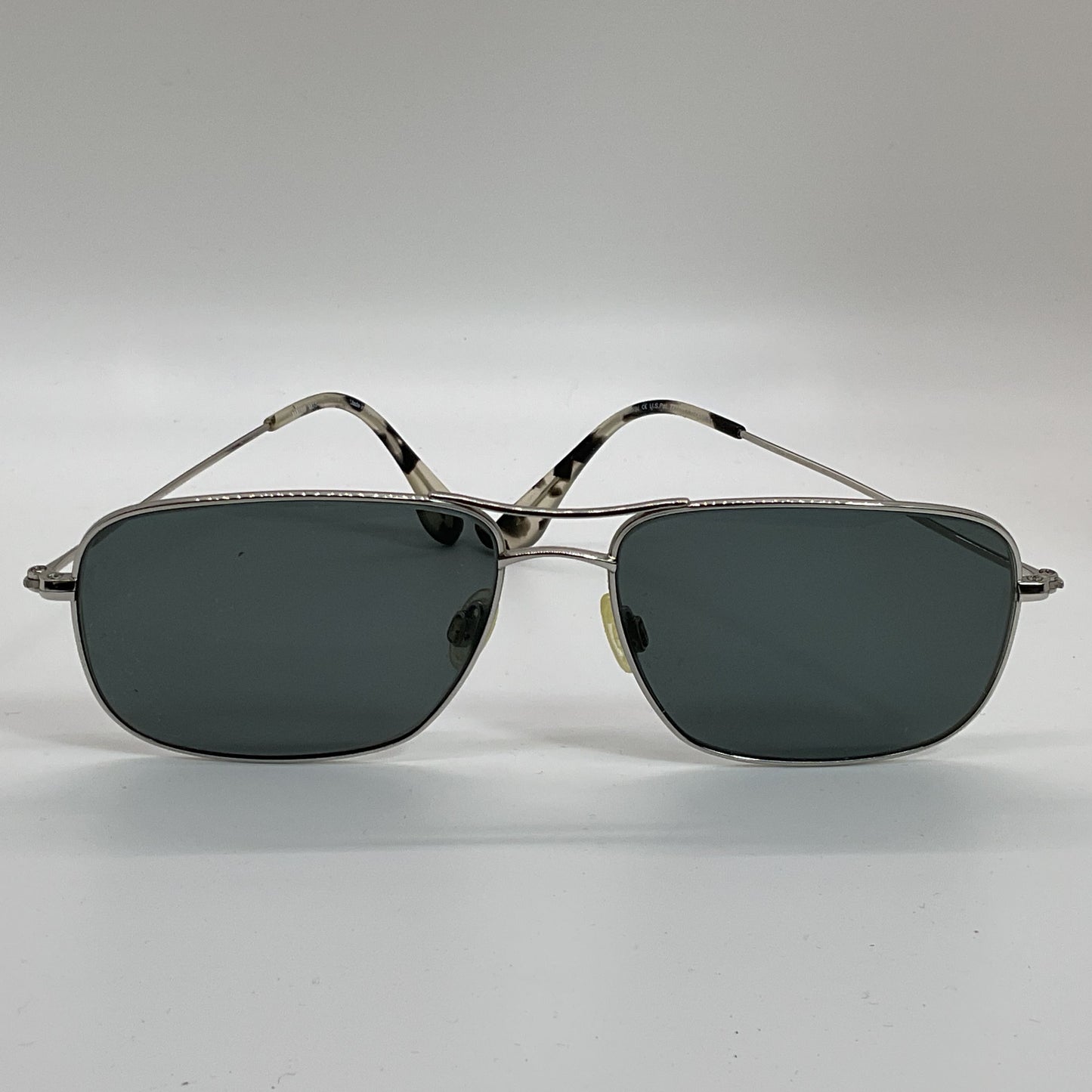 MAUI JIM MJ-246 Wiki Wiki Silver Tone Titanium Aviator Sunglasses- FRAMES ONLY