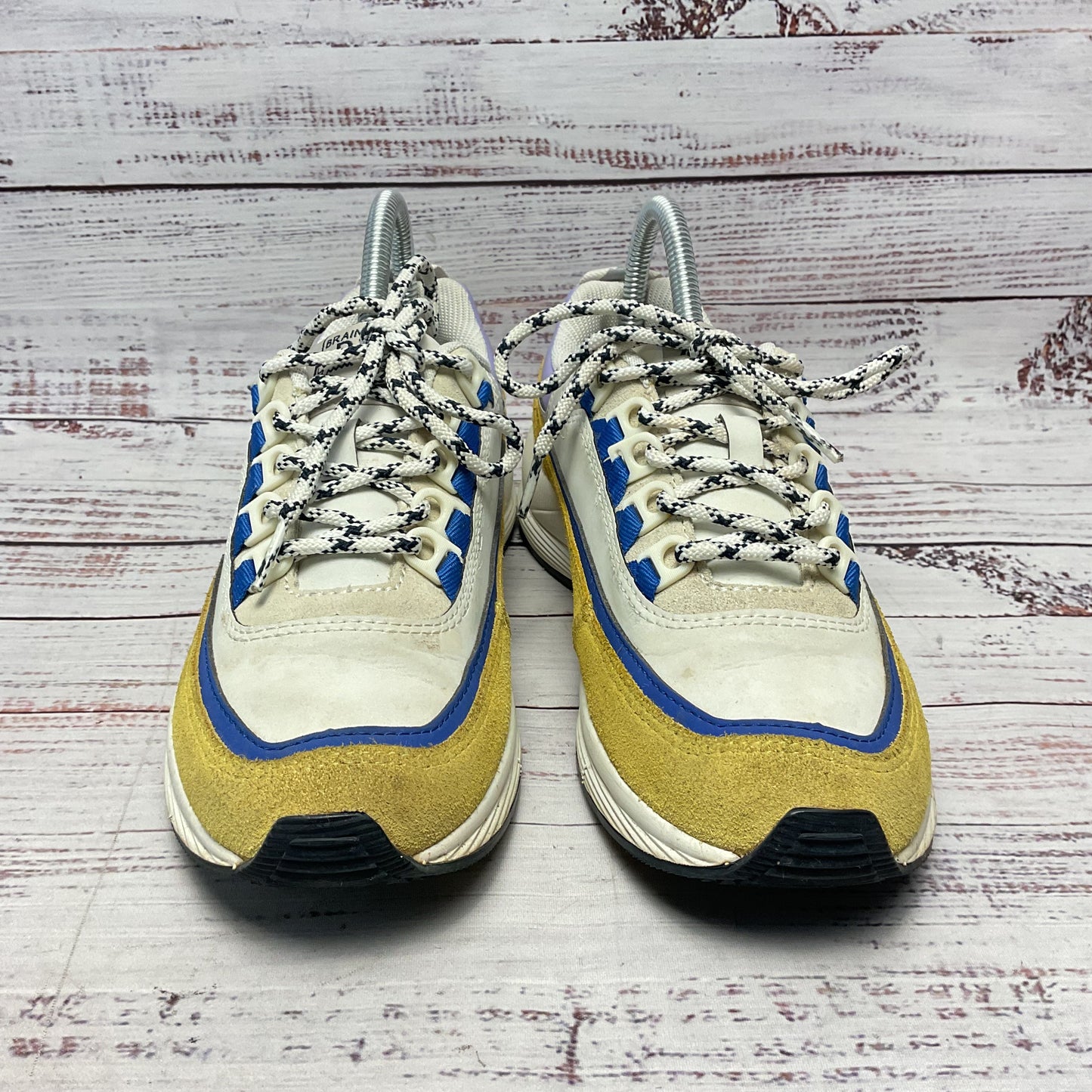 A.P.C. x Brain Dead Jay White Yellow Leather Sneaker Shoe Women Size 7