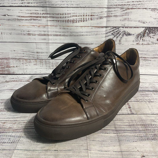 Thursday Everyday Brown Leather Low Top Sneaker Men's Size 14