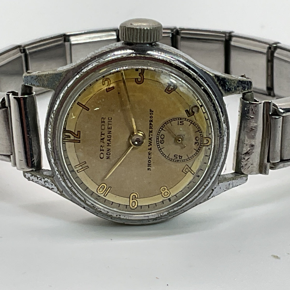MCM Mid-Century Modern ORATOR Anti-Magnetic Chrono Watch- AS-IS