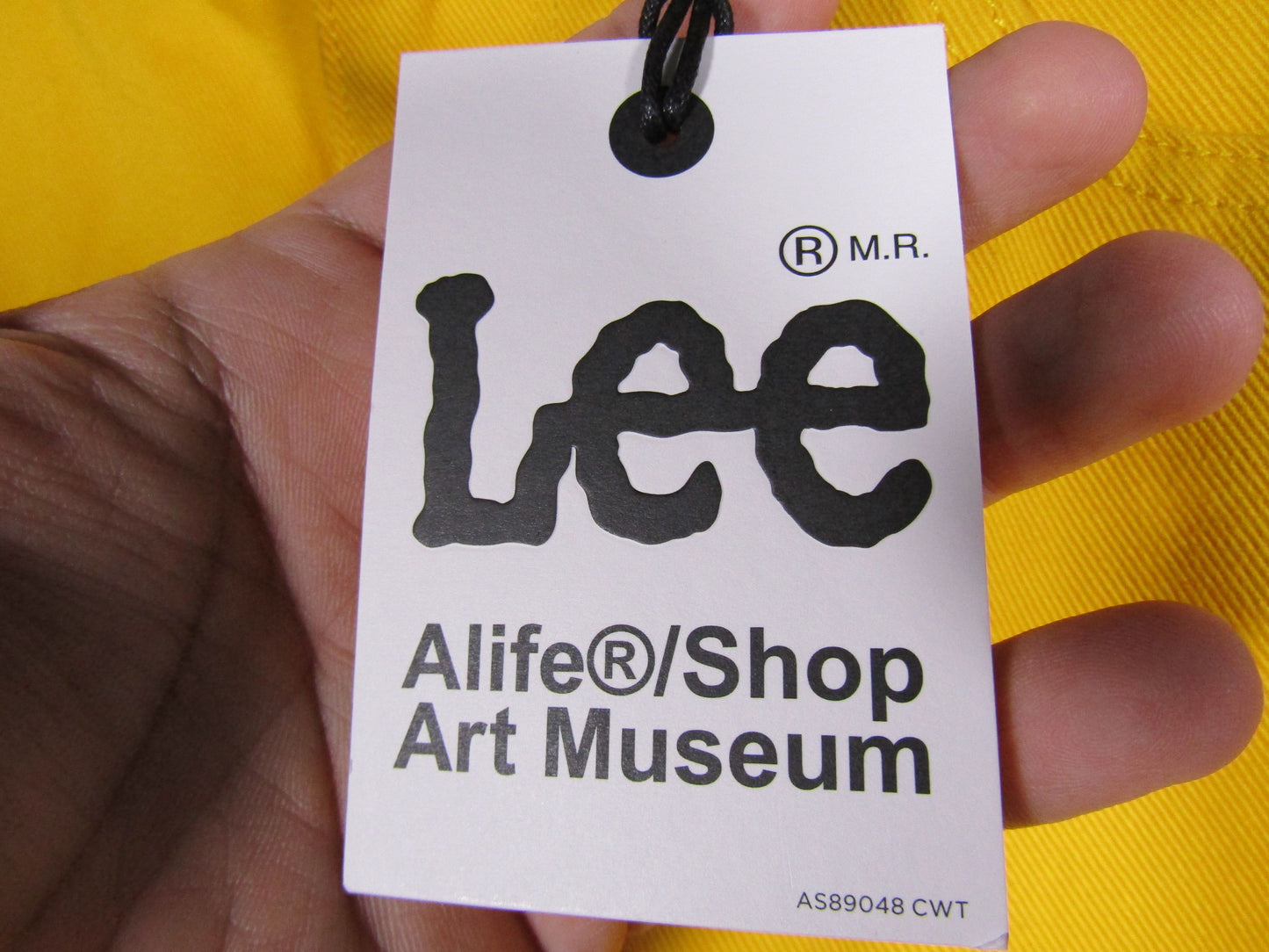 Lee Alife Shop Art Museum Men's Lemon Yellow Denim Jeans Size 30 x 32