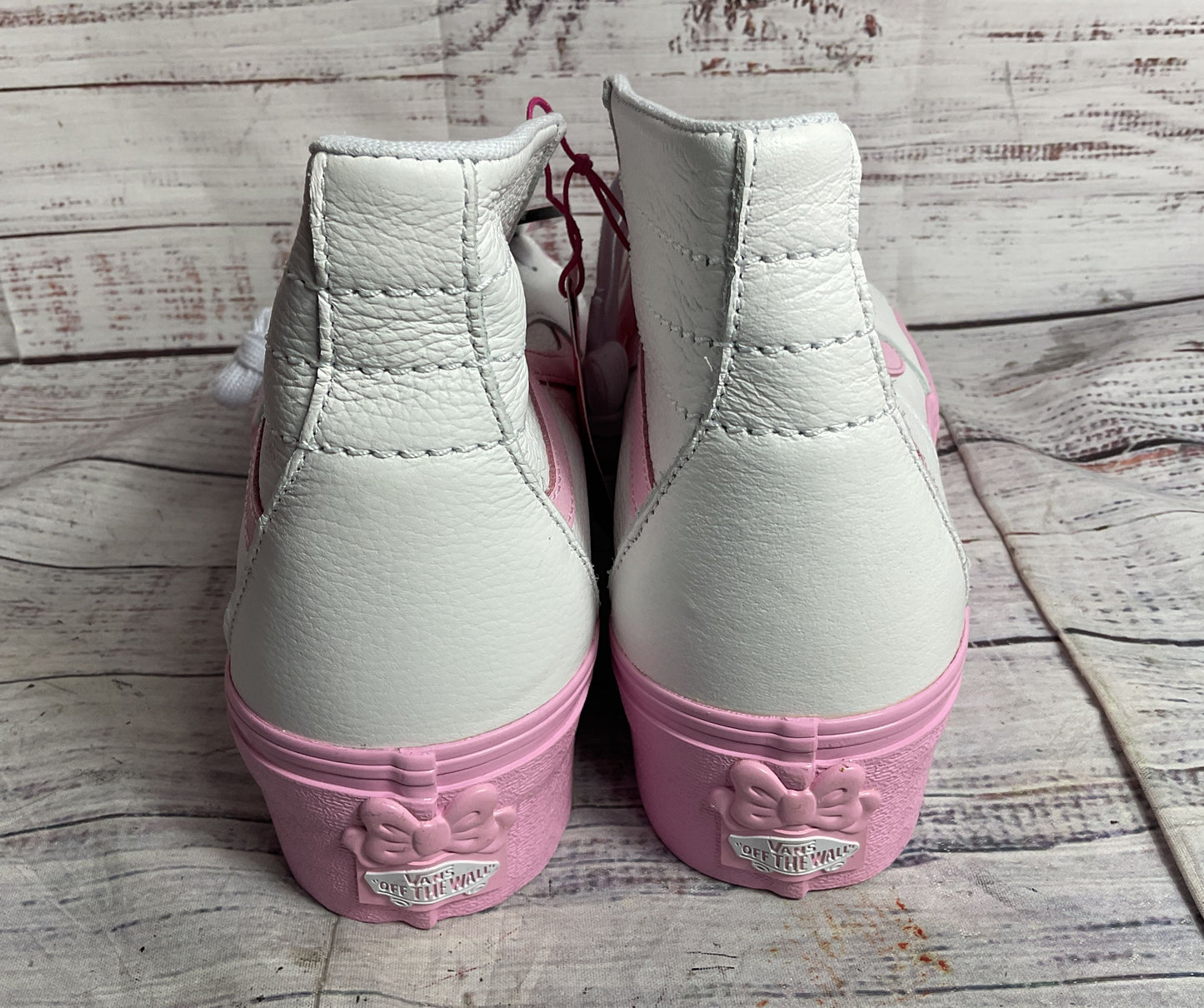 Vans Barbie Sk8-Hi Tapered Stackform Sneakers Pink White 10