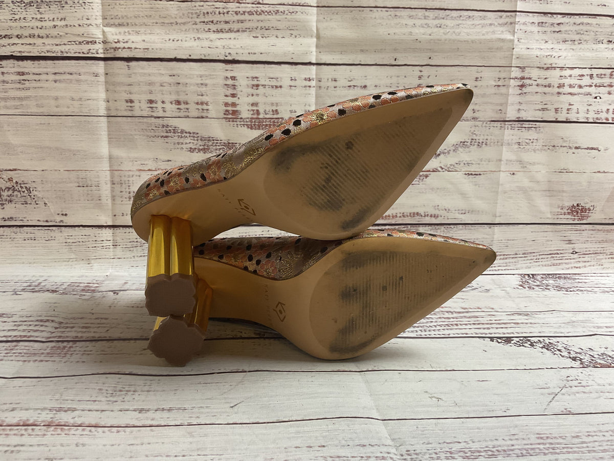 Katy Perry Metallic Flowers The Delilah High Pump Heel Women 6