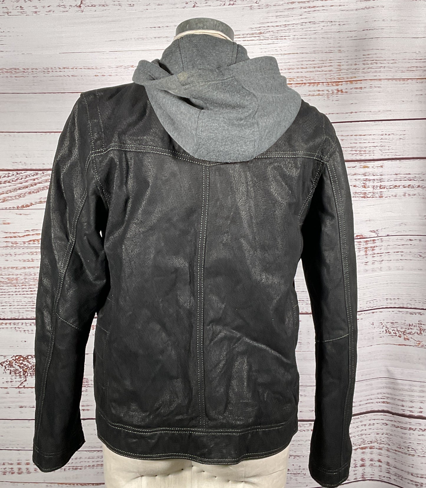 Wilsons Leather Men's Hoodie Jacket Black S