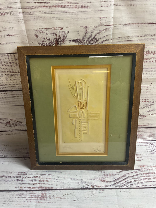 L'Empire Greves Limited Etching by Rene Mels Signed. Framed
