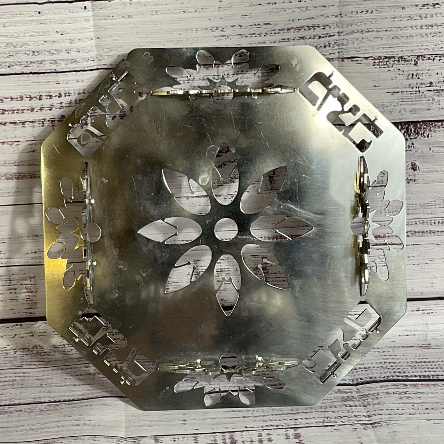 Signed DANI Limited Edition Stainless Passover Mazha Dish- 10.5"