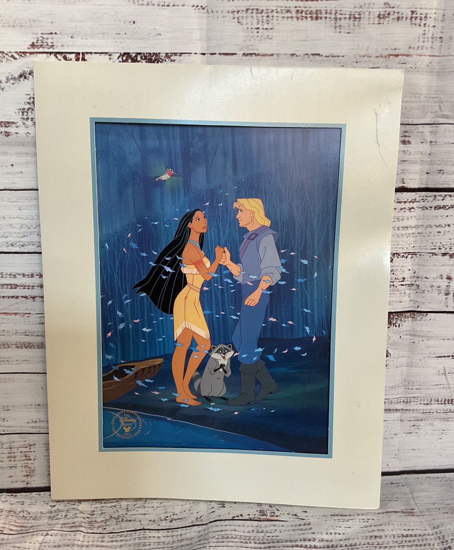 Disney Vintage Cinderella Pocahontas Lot of 3 Lithographs