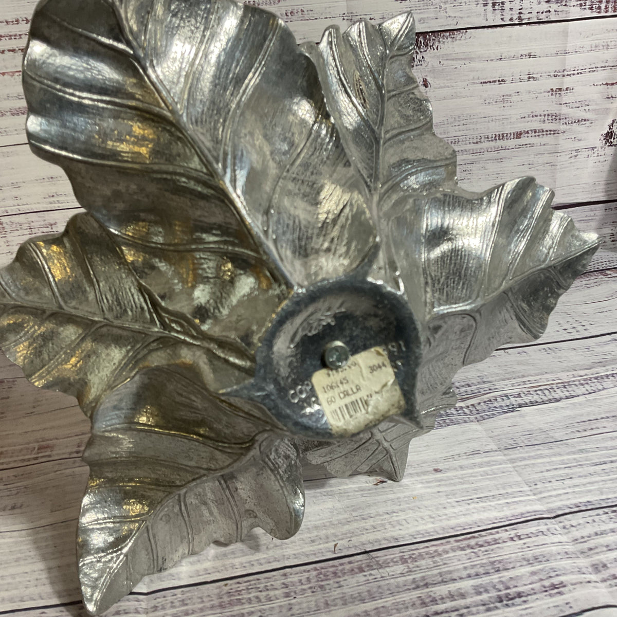 VTG. ARTHUR COURT Pewter Calla Lily Centerpiece Candleholder- 10"