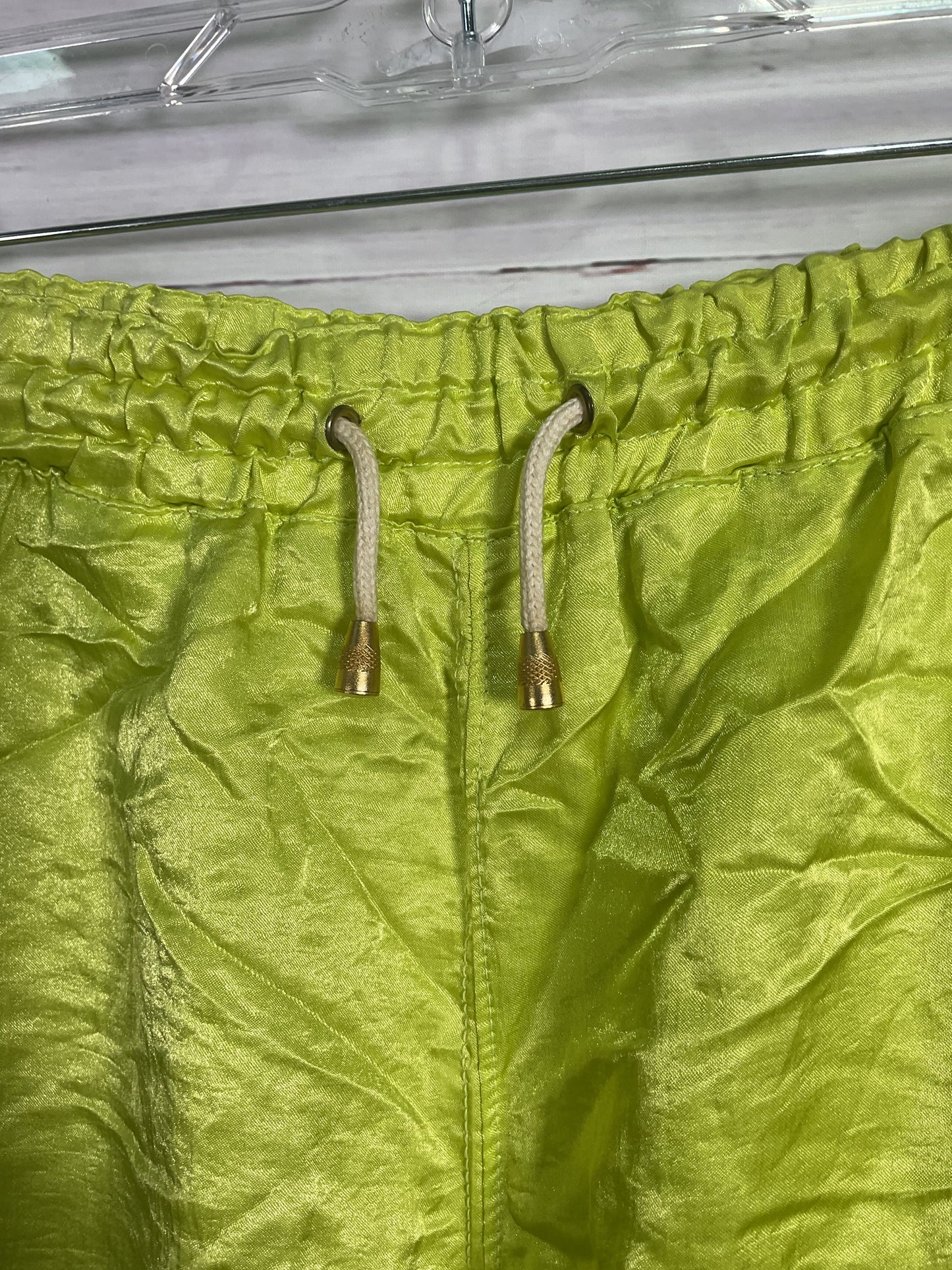 Laurel Neon Green Drawstring Pants - Size 44