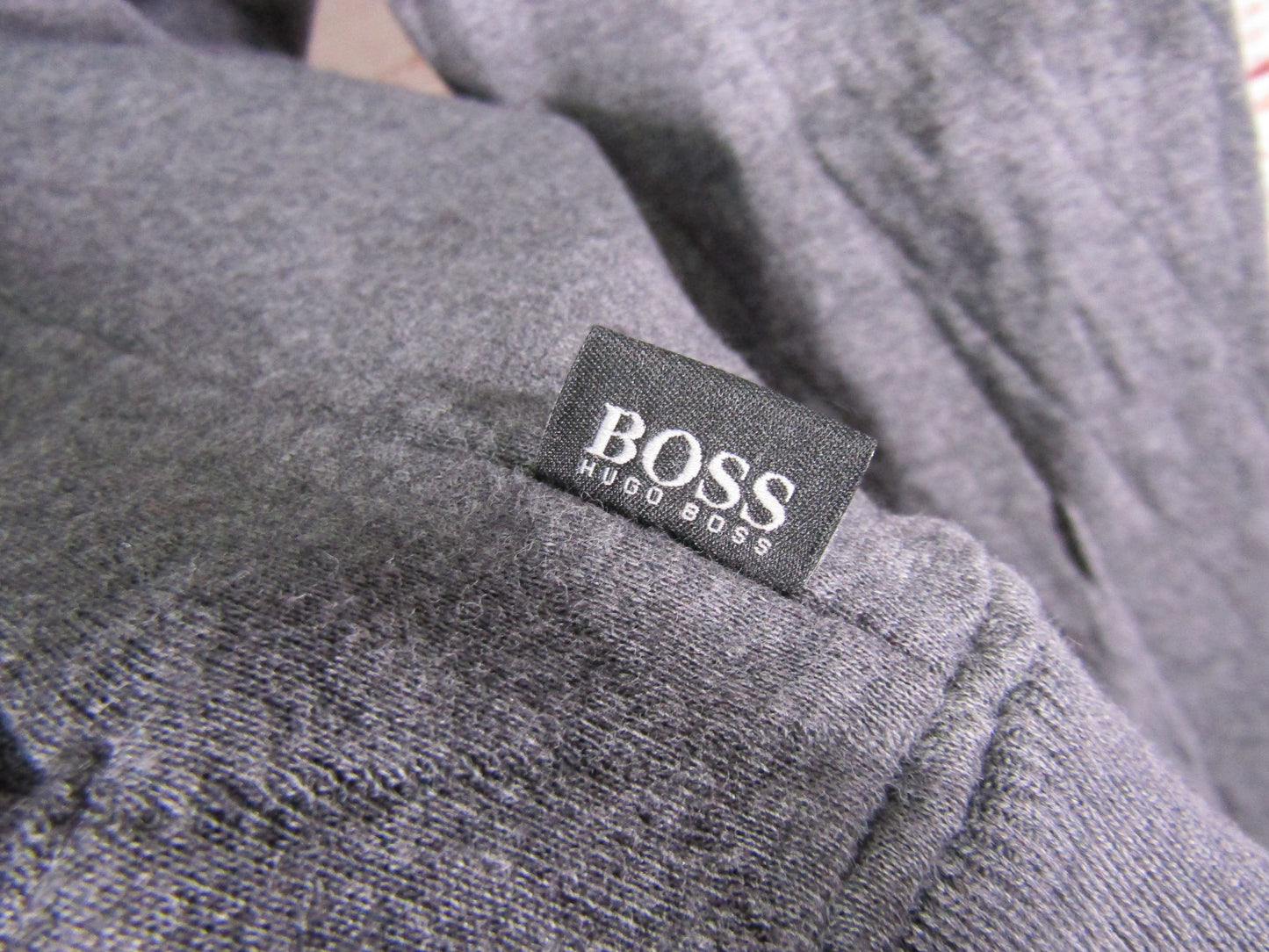 Hugo Boss Men's Gray Quilted Cotton Blend Slim Fit Bomber Jacket Size S