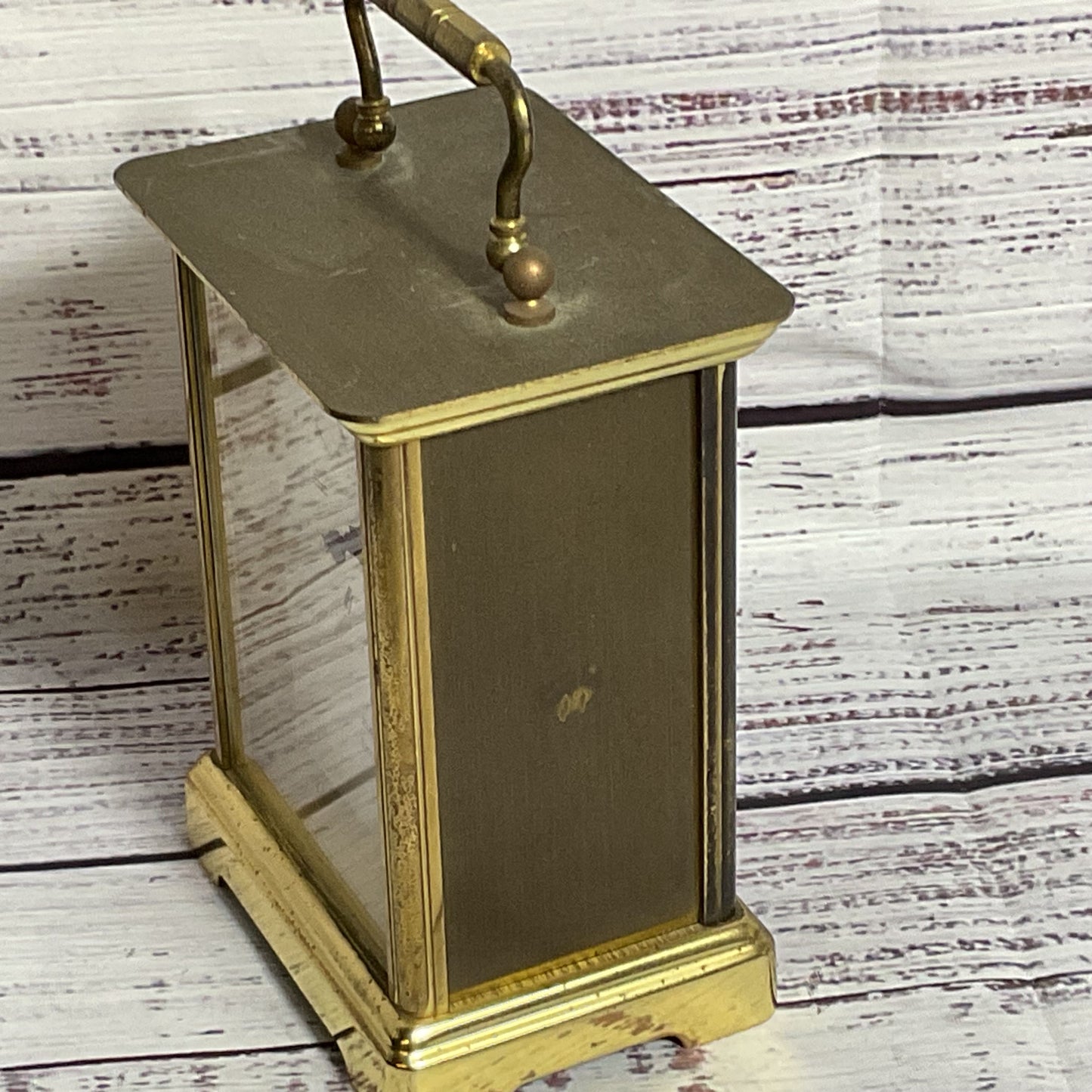 TIFFANY & CO. Portfolio Brass Carriage Mantel Clock (AS-IS / NOT WORKING)