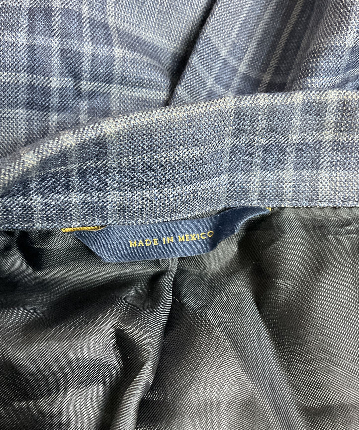 Men's Brooks Brothers Blue Plaid Lambs Wool Blazer - Size 42