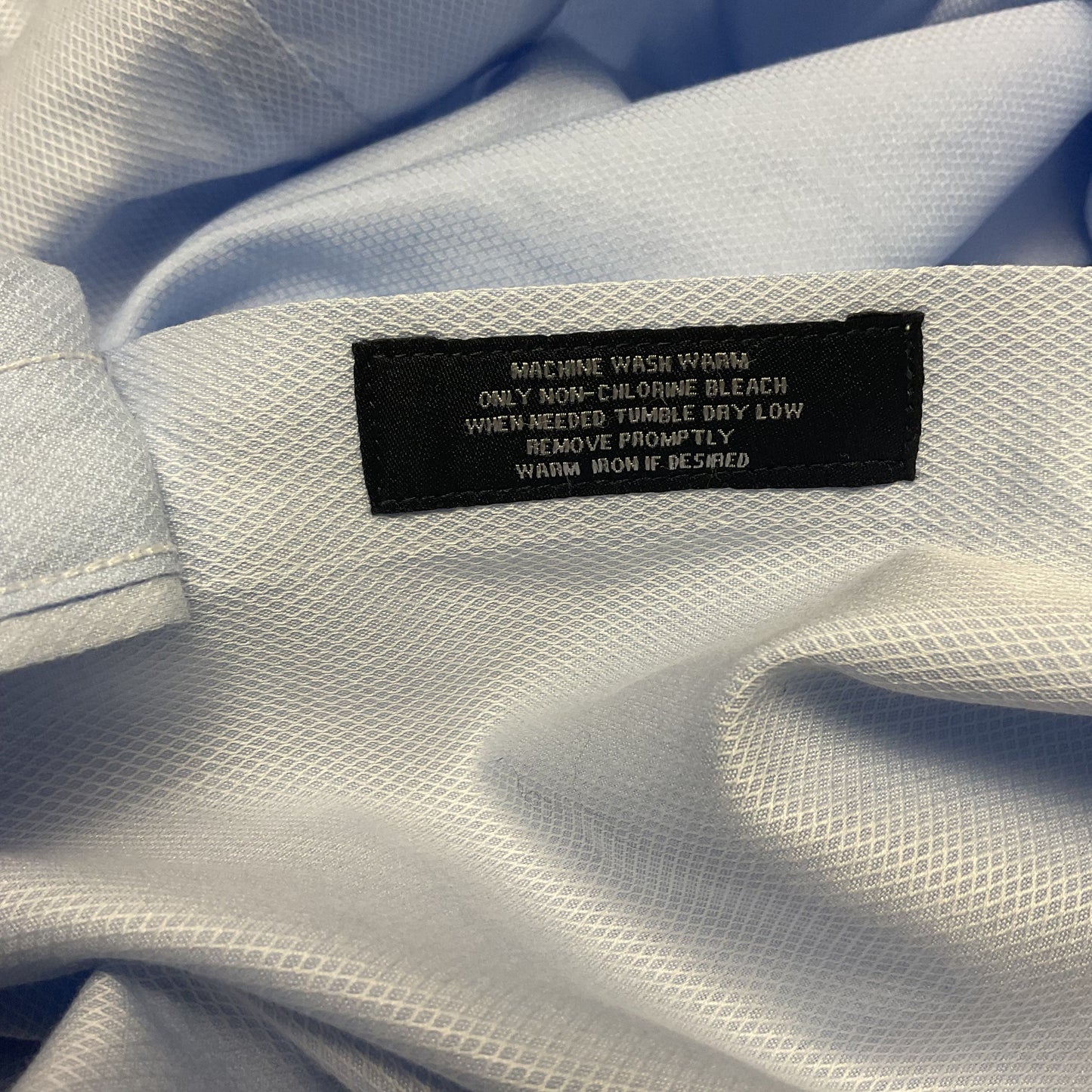 Hart Schaffner Marx Blue Button Up Long Sleeve Dress Shirt - Size 16.5 33