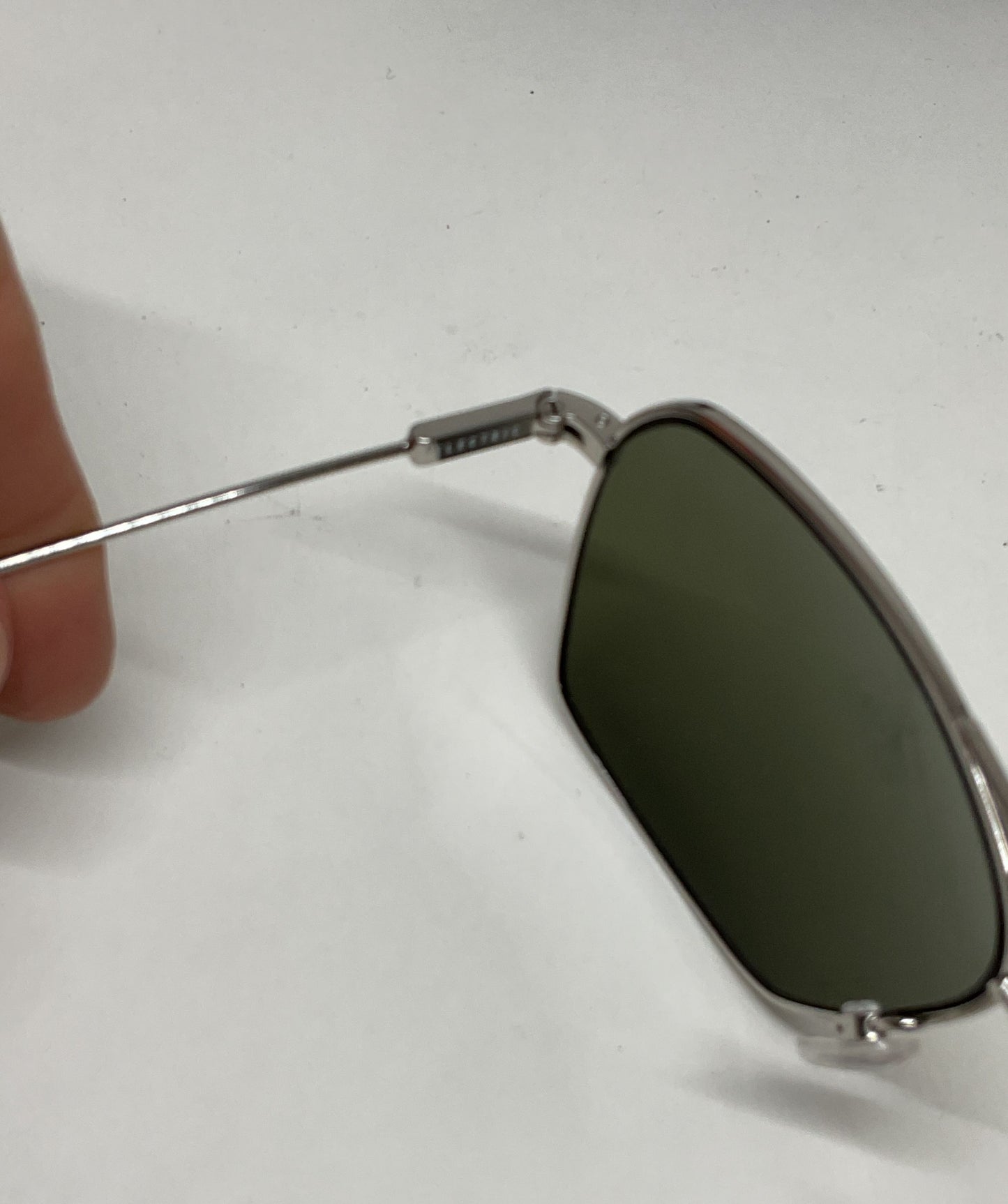 ELECTRIC Silver Frame Men's Sunglasses