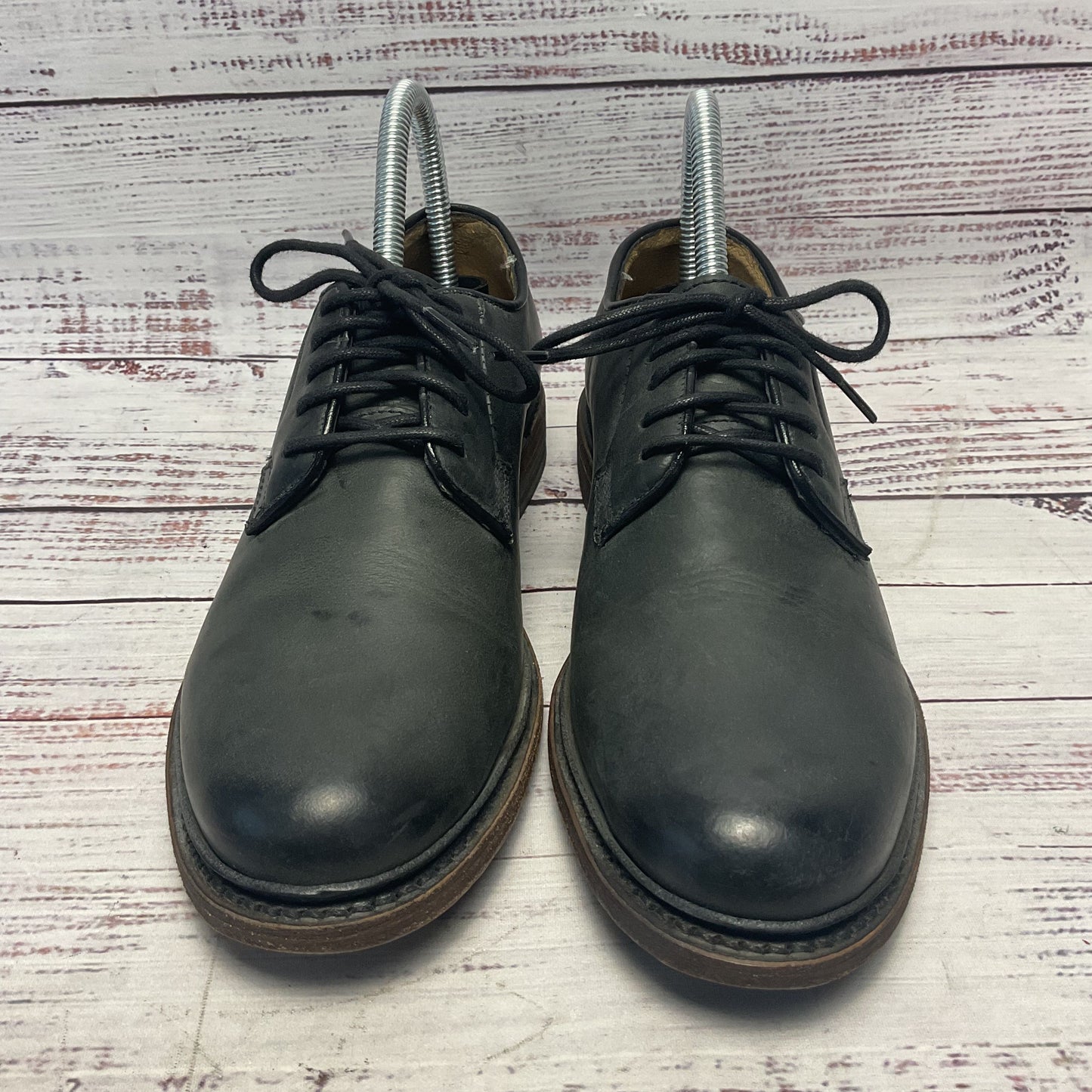 The Frye Co By John Frye Slate Grey Leather Derby Dress Shoe Women Size 11