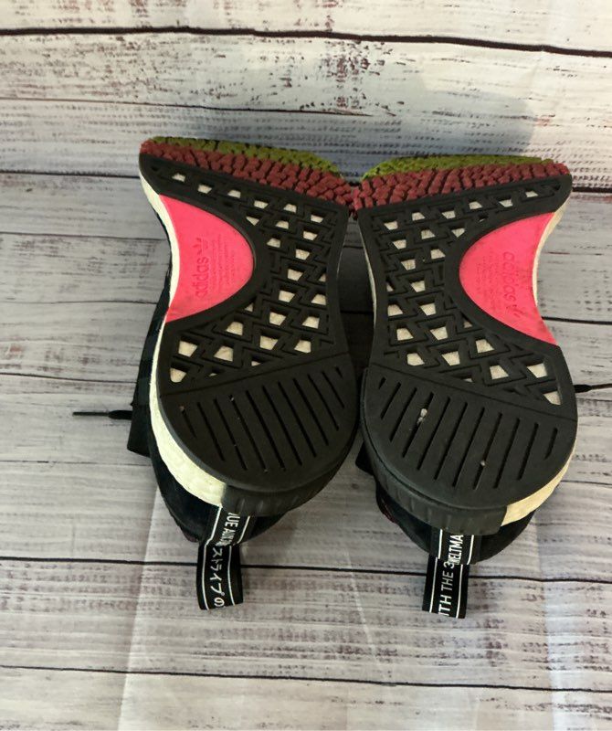 Men's Adidas NMD Racer PK Primeknit Black Sneakers Size 9.5
