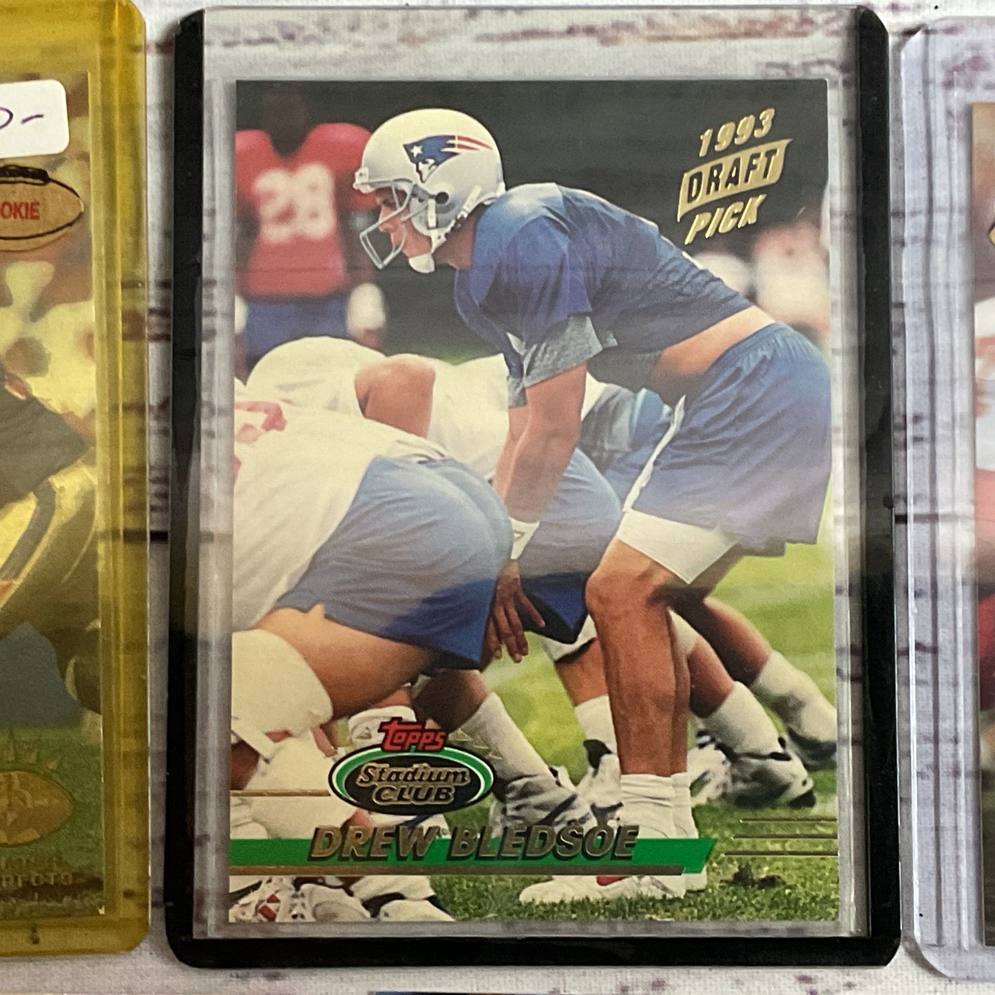 5 DREW BLEDSOE Draft, Rookie Football Cards-Fleer, Topps, Upper Deck, Skybox