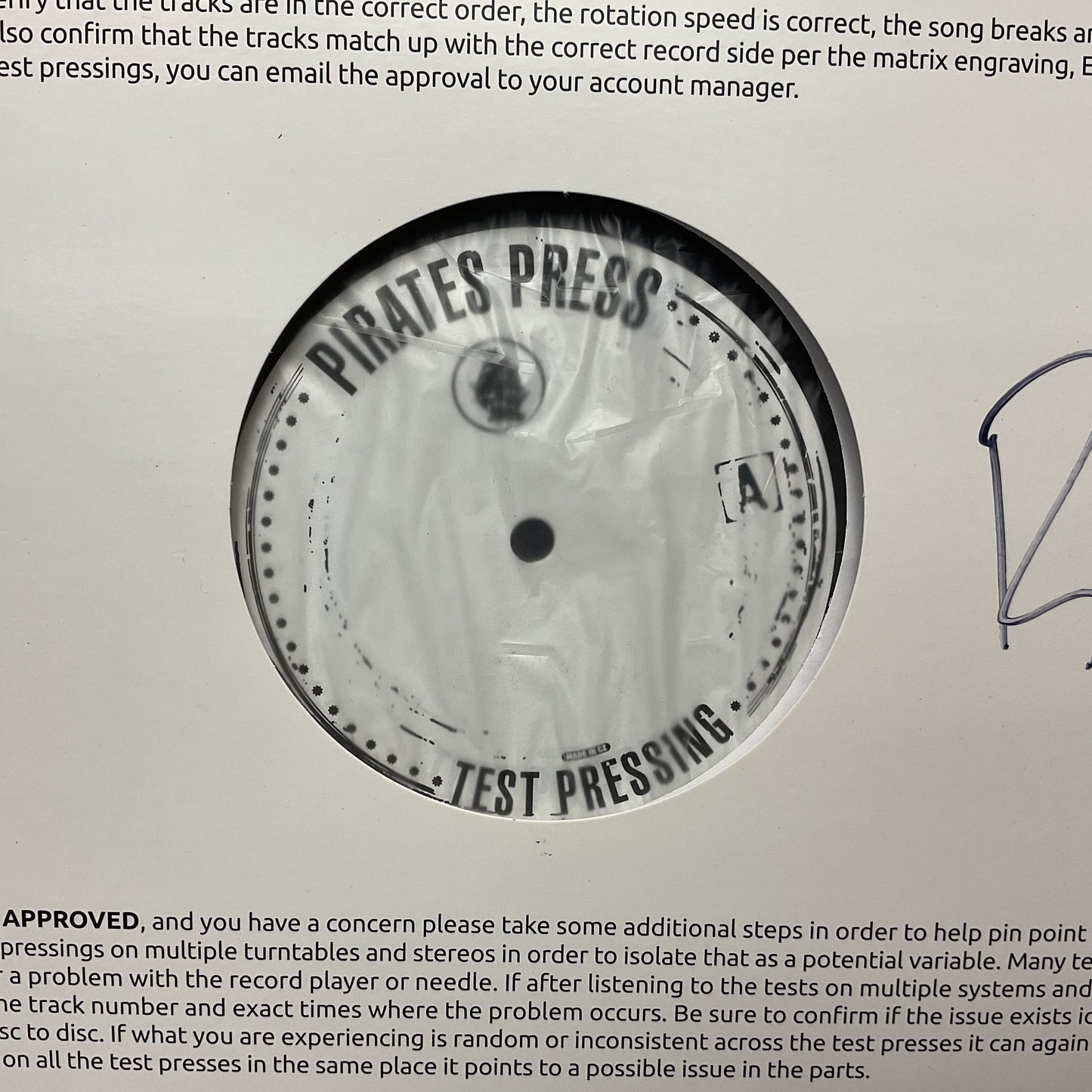 Syml Brian Fennell Signed You Knew It Was Me Test Pressing Vinyl Record NMG36545