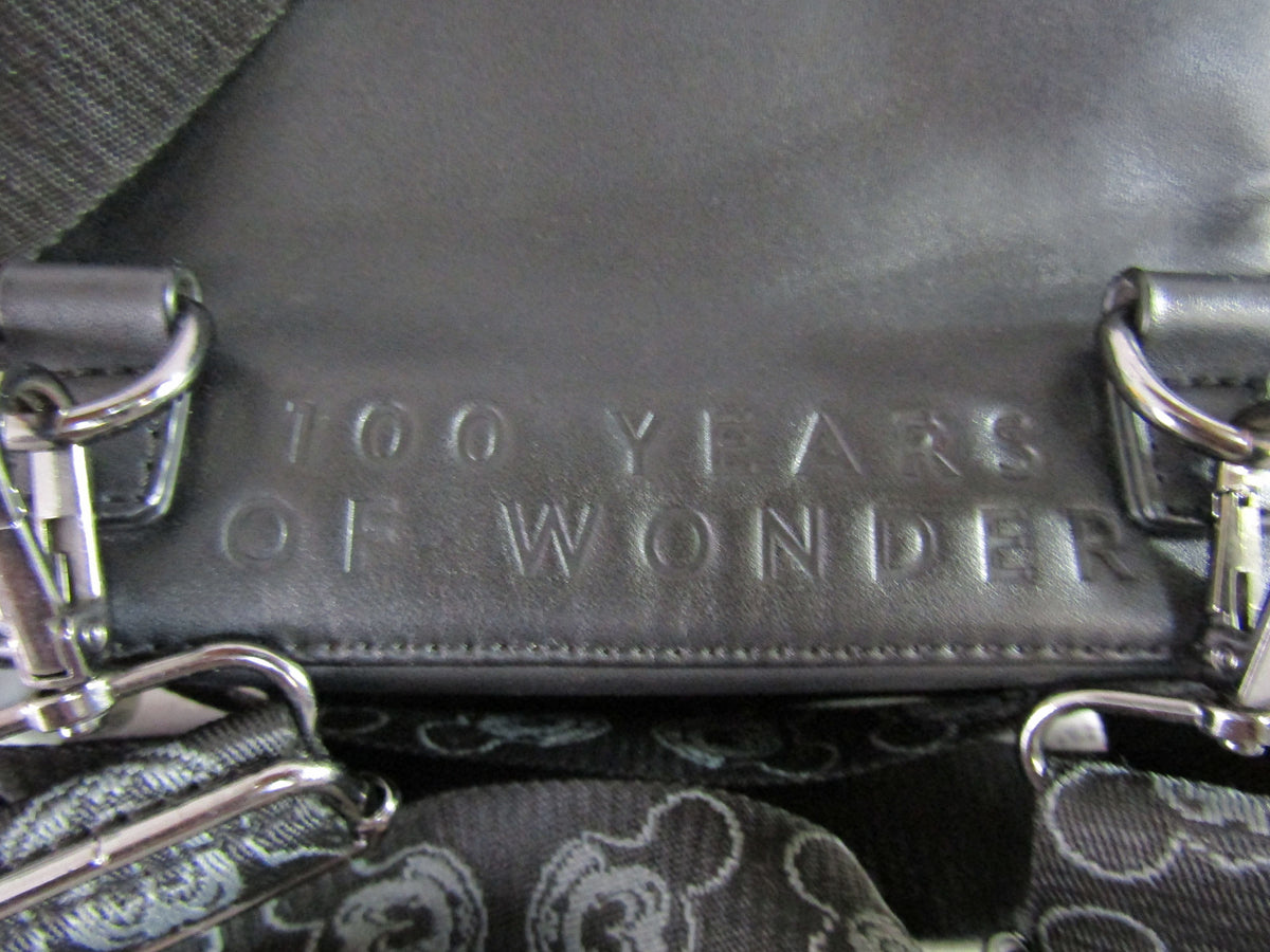Loungefly x Disney 100 Year Anniversary Black Corduroy Backpack