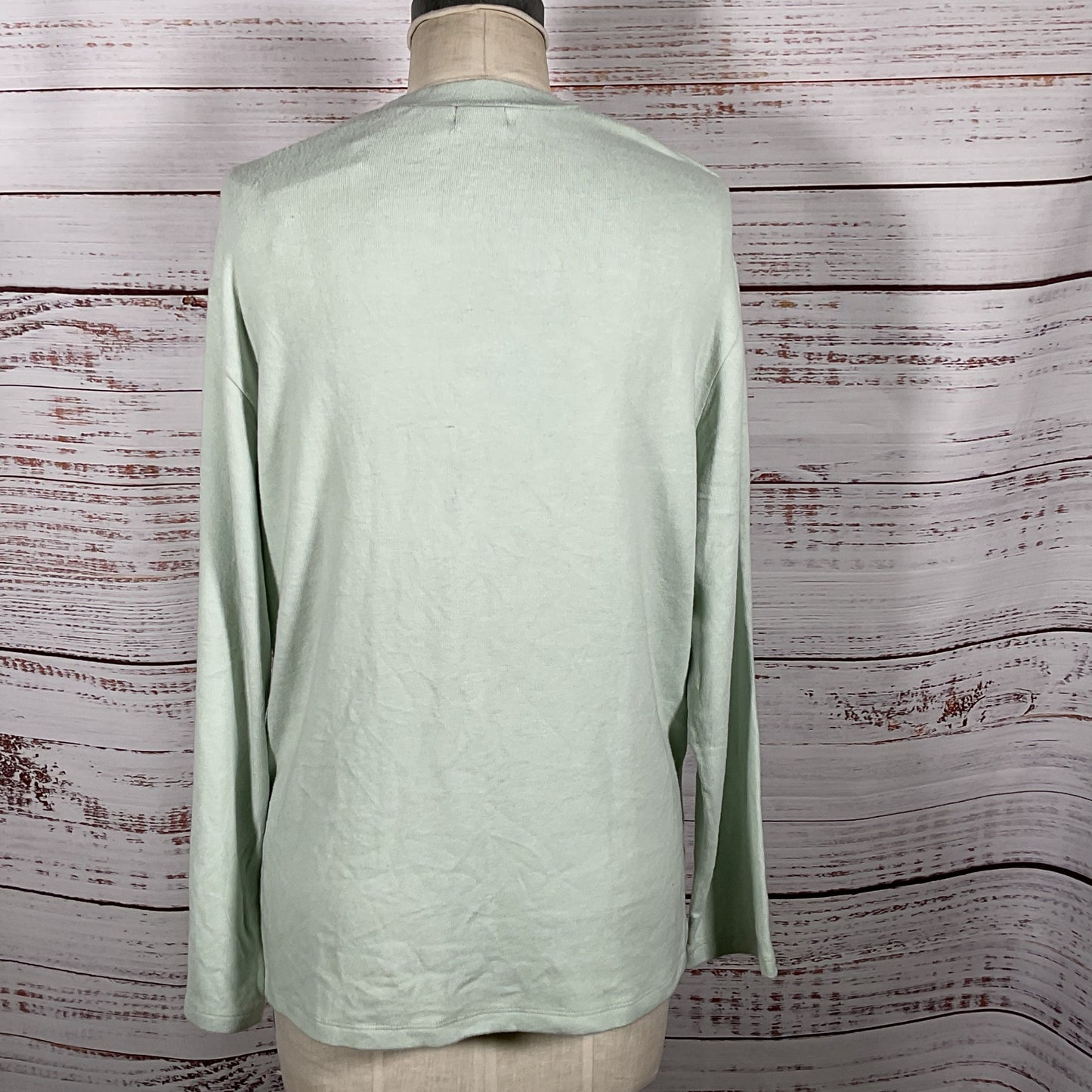 NWT LESET Women's Mint Green Lori High Low Crewneck Sweater- SZ S