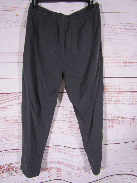 Splendid Angie Women's Gray Linen Blend Drawstring Pants Size S RS4C970