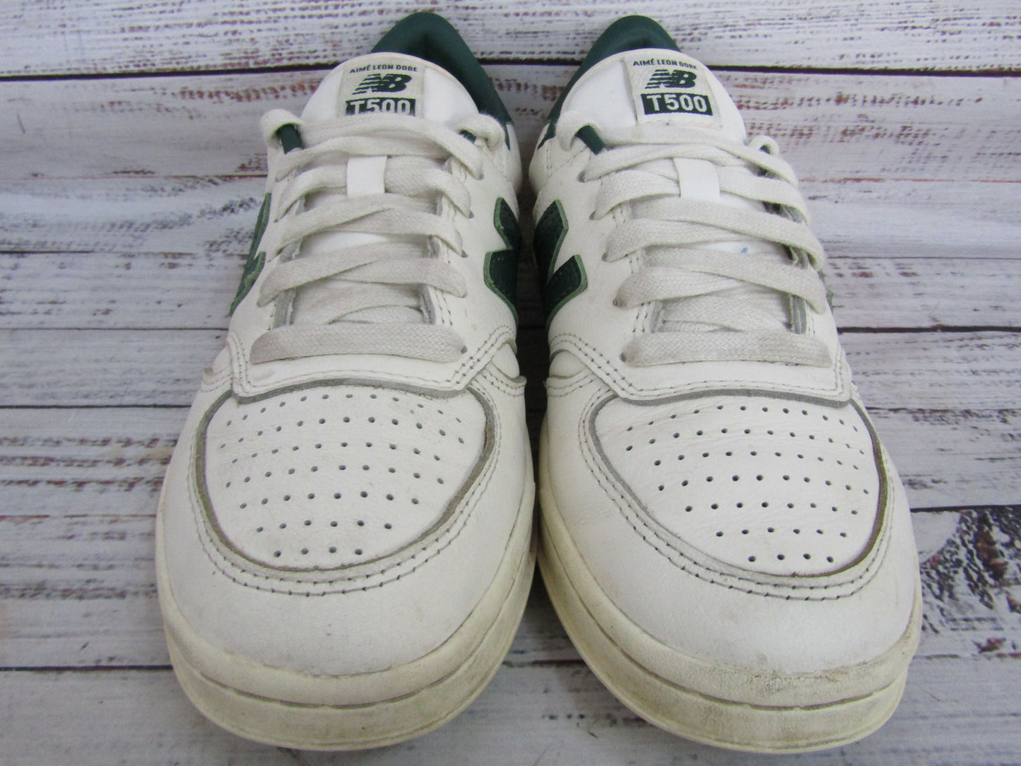 New Balance Aime Leon Dore T500 Women's White Leather Low Top Sneakers CT500AC1