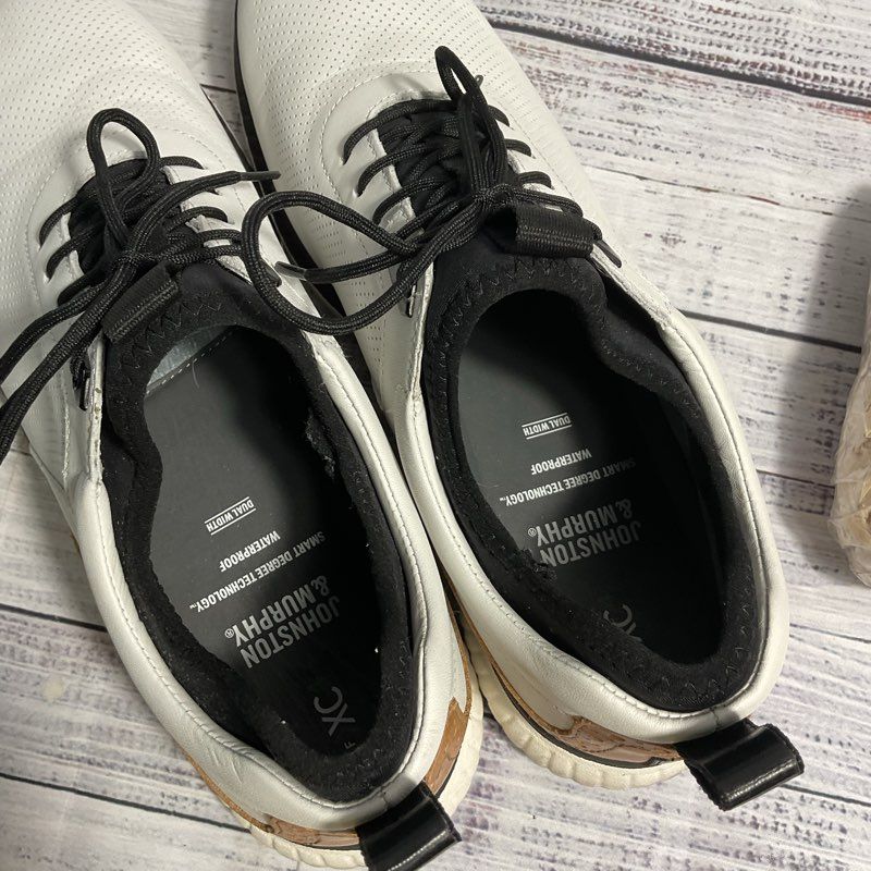 Johnston & Murphy XC4 H1 Luxe Hybrid Golf Light Grey Athletic Shoe Men's 11