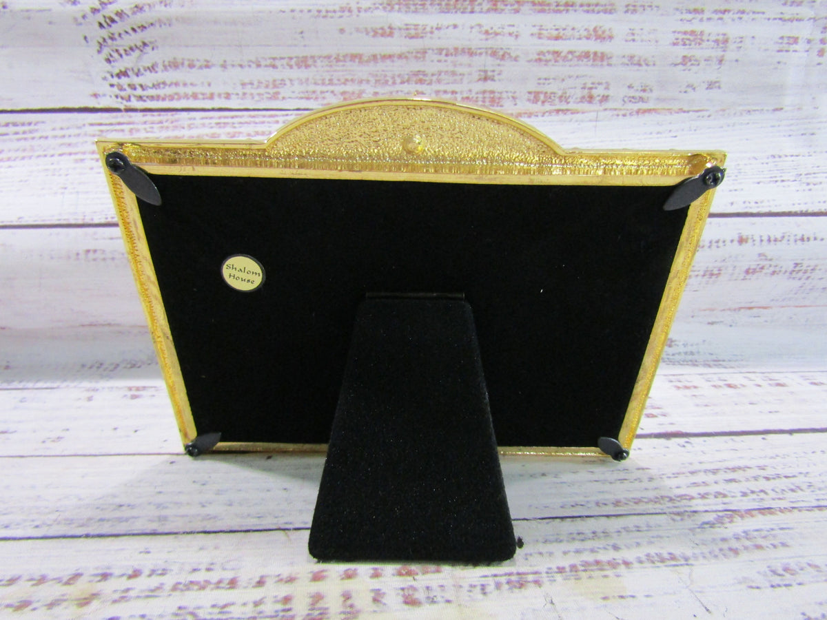 Shalom House Enamel Star of David Photo Frame 5 7/8" x 3 7/8"