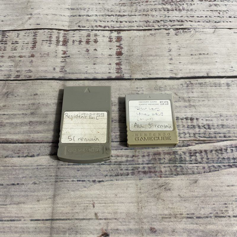 Nintendo Gamecube 59 Block Gray Memory Cards