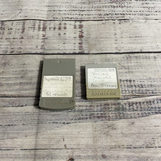 Nintendo Gamecube 59 Block Gray Memory Cards