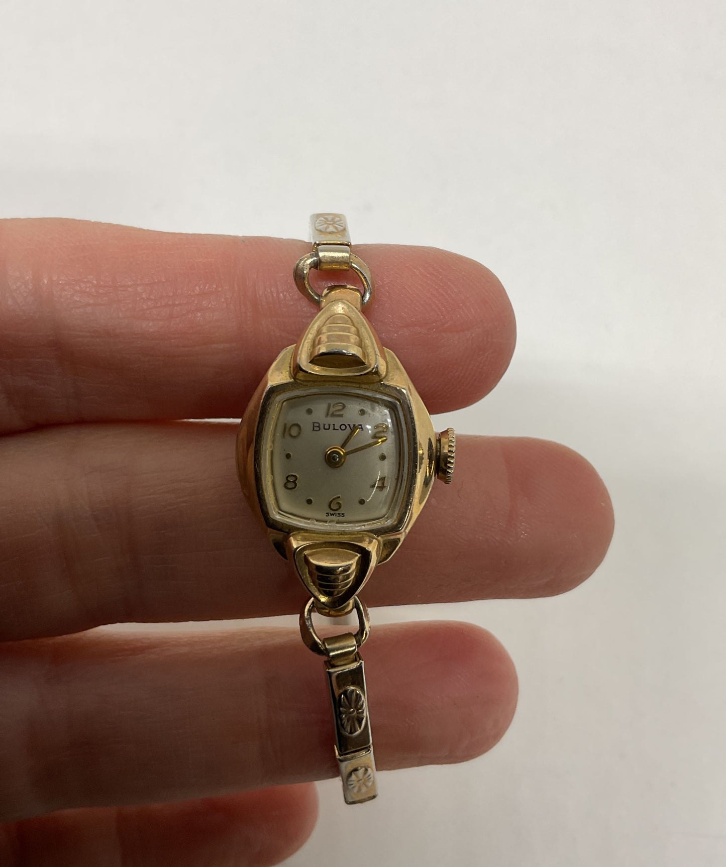 BULOVA Gold Plated Vintage Swiss Women Watch AS IS