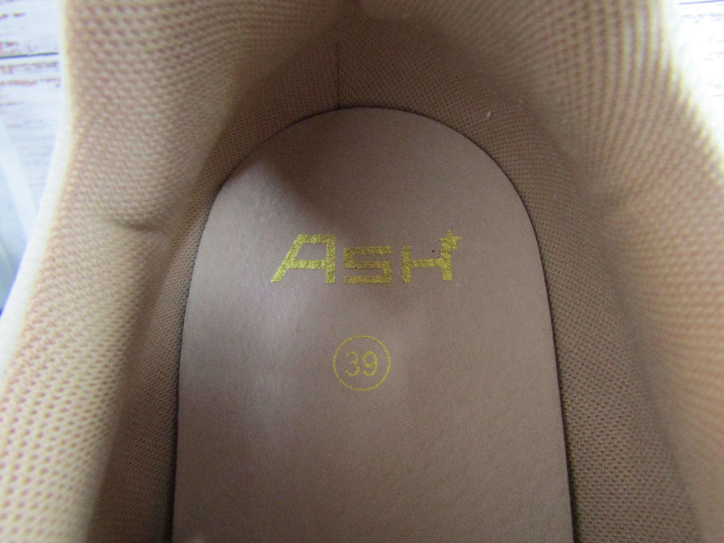 Ash Blake Women's Off White Leather Low Top Sneakers Size 9