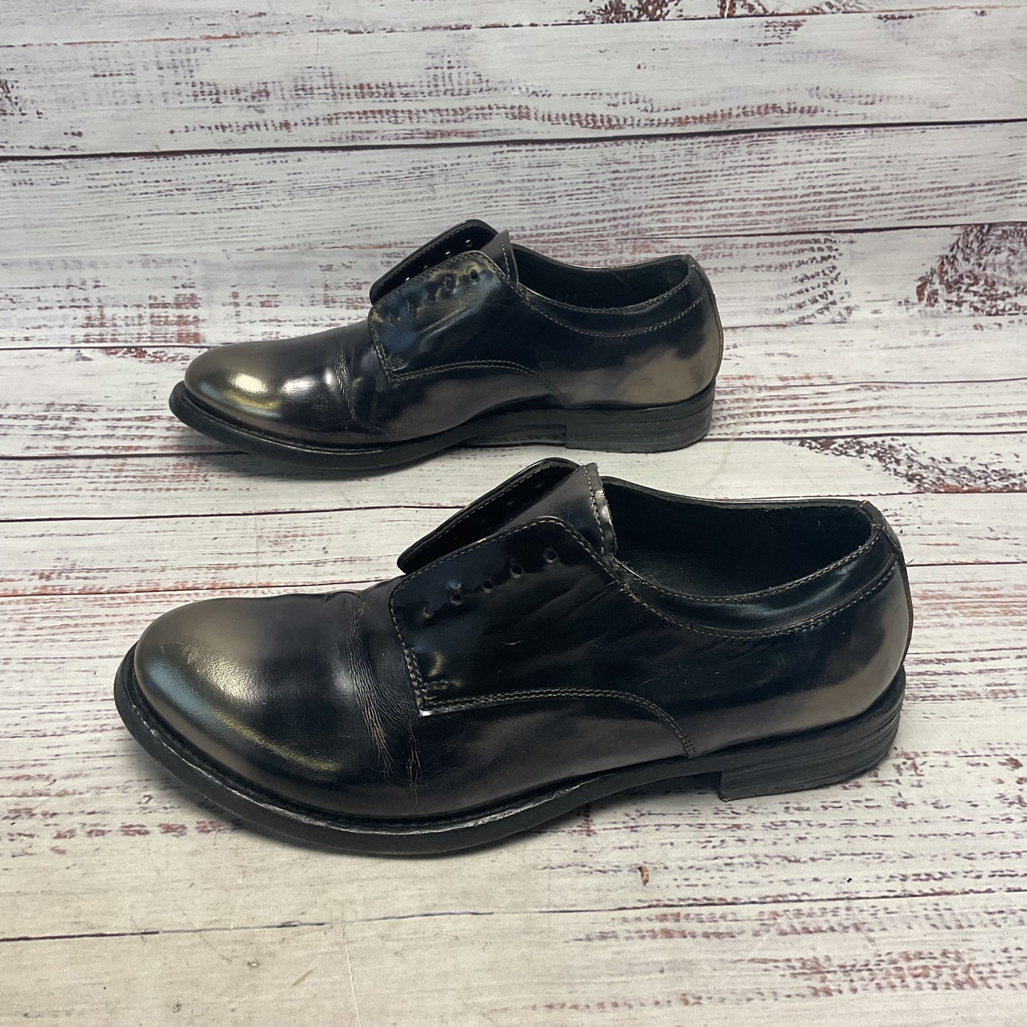 Officine Creative Metallic Leather Derby Dress Shoe Women Size 6