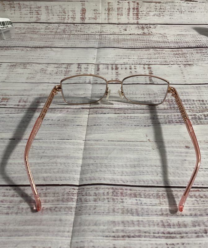 Tura R141 Rose Gold 50-17 135 Rose Gold Diamond Edges Frames Only