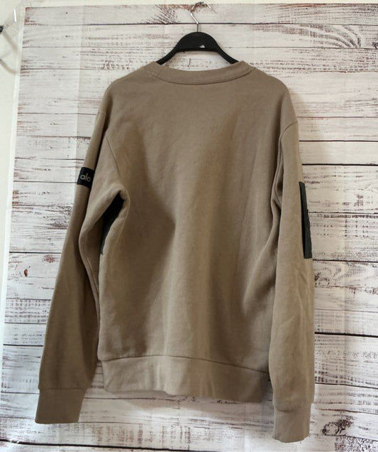Men's Alo Beige and Black Sweatshirt Size M- AS IS