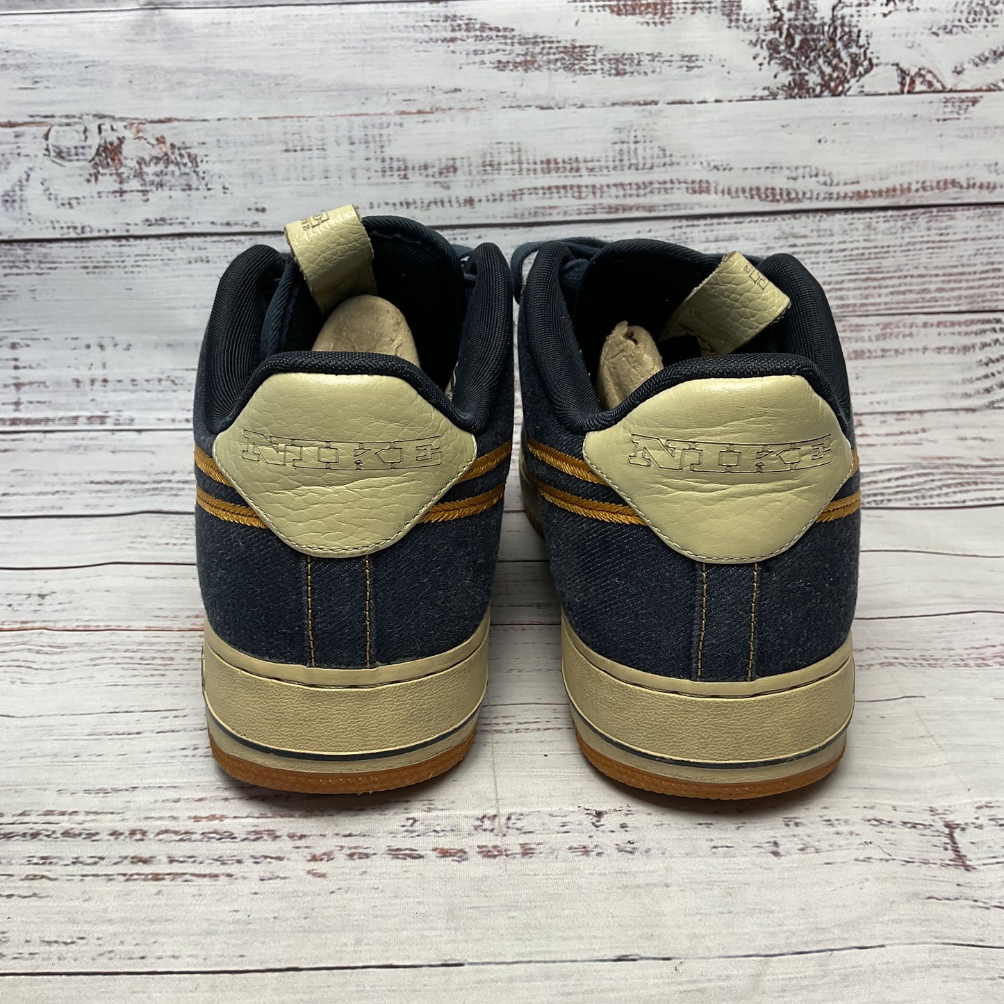 Nike Air Force 1 Low Premium Denim Blue Sneaker Shoe Women Size 11