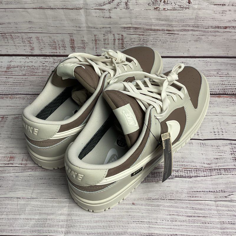 NWT Nike Dunk Low GTX Gore-tex Low Light Gray & Brown Sneaker Men's Size 12