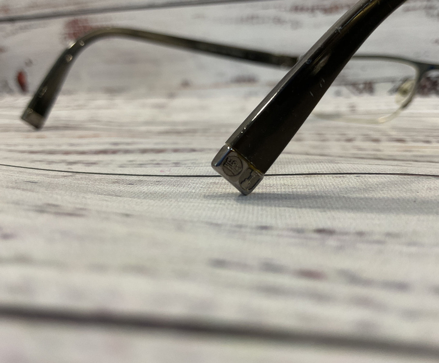 John Varvatos Men's Gray Half Rim Eyeglasses Frame