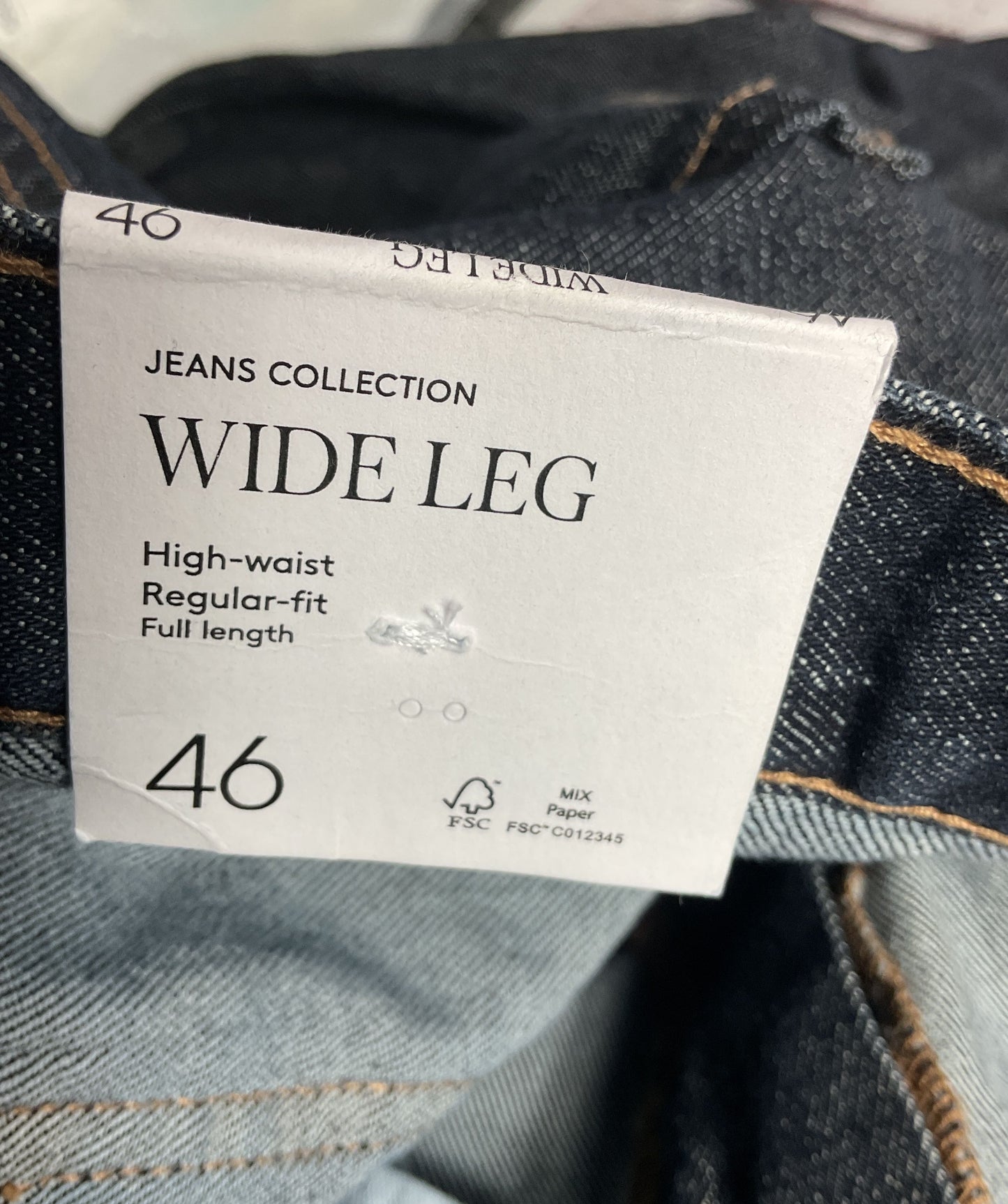 MNG Wide leg High Waist Jeans Blue 46