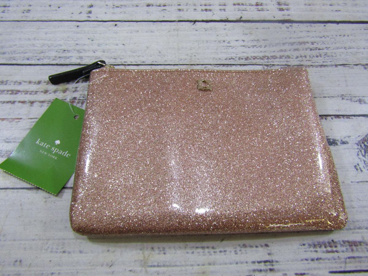 Kate Spade Mavis Street Gia Women's Rose Gold Metallic PVC Pouch