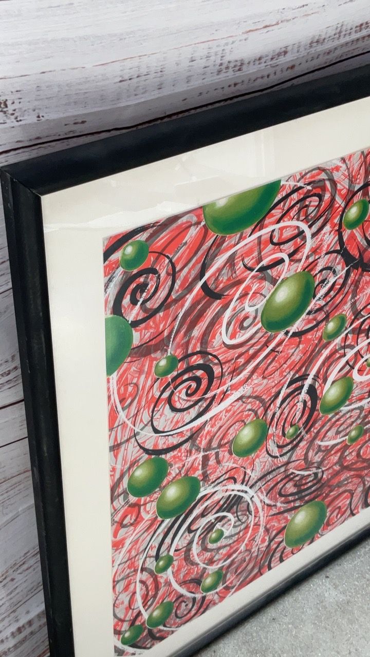 Space Balls Print by Kenny Scharf Pencil Signed Limited Edition 19/150 Framed