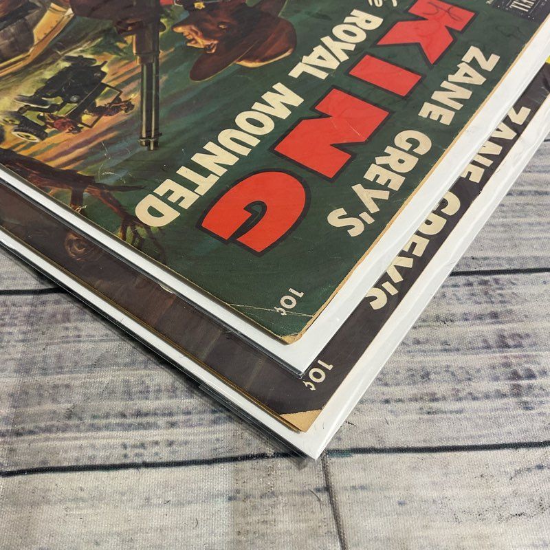 Lot Of 2 King Of The Royal Mounted Ungraded Zane Grey Dell Comics #15 #9