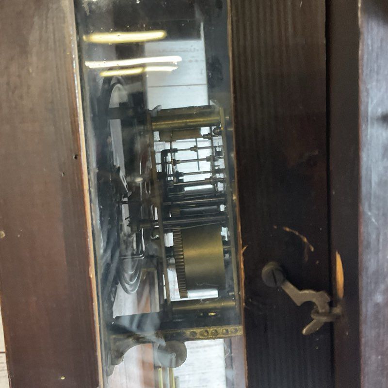 ANTIQUE PRANZ KULITZ Wood Victorian Wall Clock- 33"